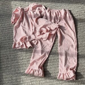 Pink Gingham matching set